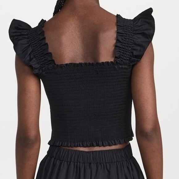 OPT One Pretty Time Crop Top Ruffled Large Pink NWT - Picture 6 of 6